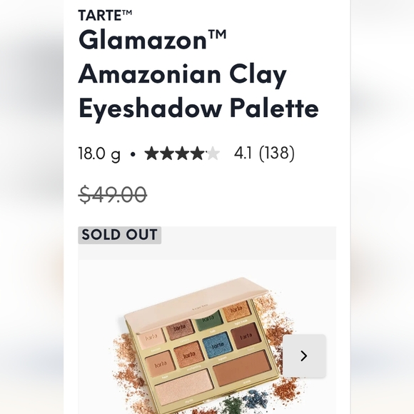TARTE GLAMAZON Amazonian Clay Eyeshadow Palette NEW MSRP $49 - Picture 8 of 14